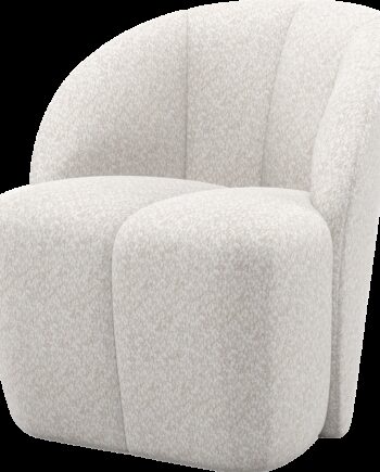 Lænestol Woood Mojo Ecru Valley   Chenille Med Drejefunktion H75xb68xd77 Cm