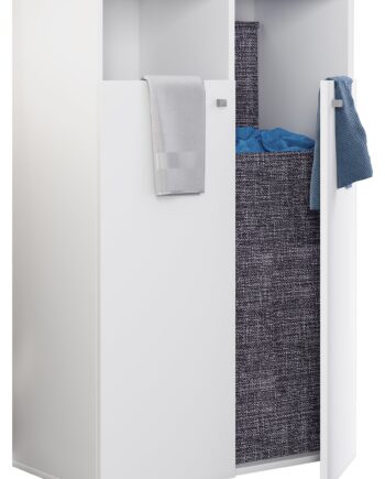 Linnedskab   Skab Med Indbygget Vasketøjskurv     110      80      39 Cm