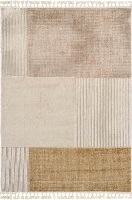 Loomery Gulvtæppe Capo 150x220 Cm Elfenben Guld Polyester