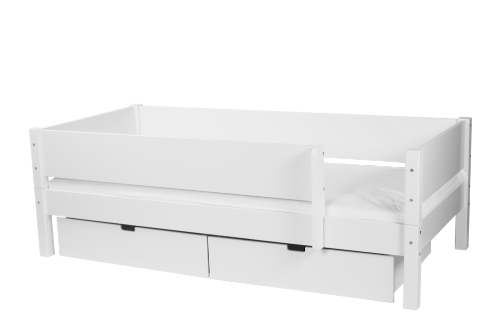 Manis-hâ Mimer Enkeltseng Med Classic Sengehest Og Skuffer 160 Cmâ -  90x160