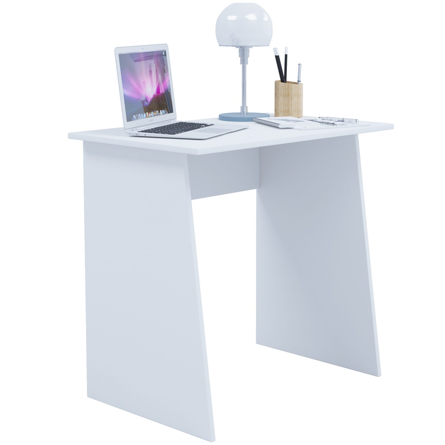 Masola Mini Skrivebord Hvid Træ  80x50