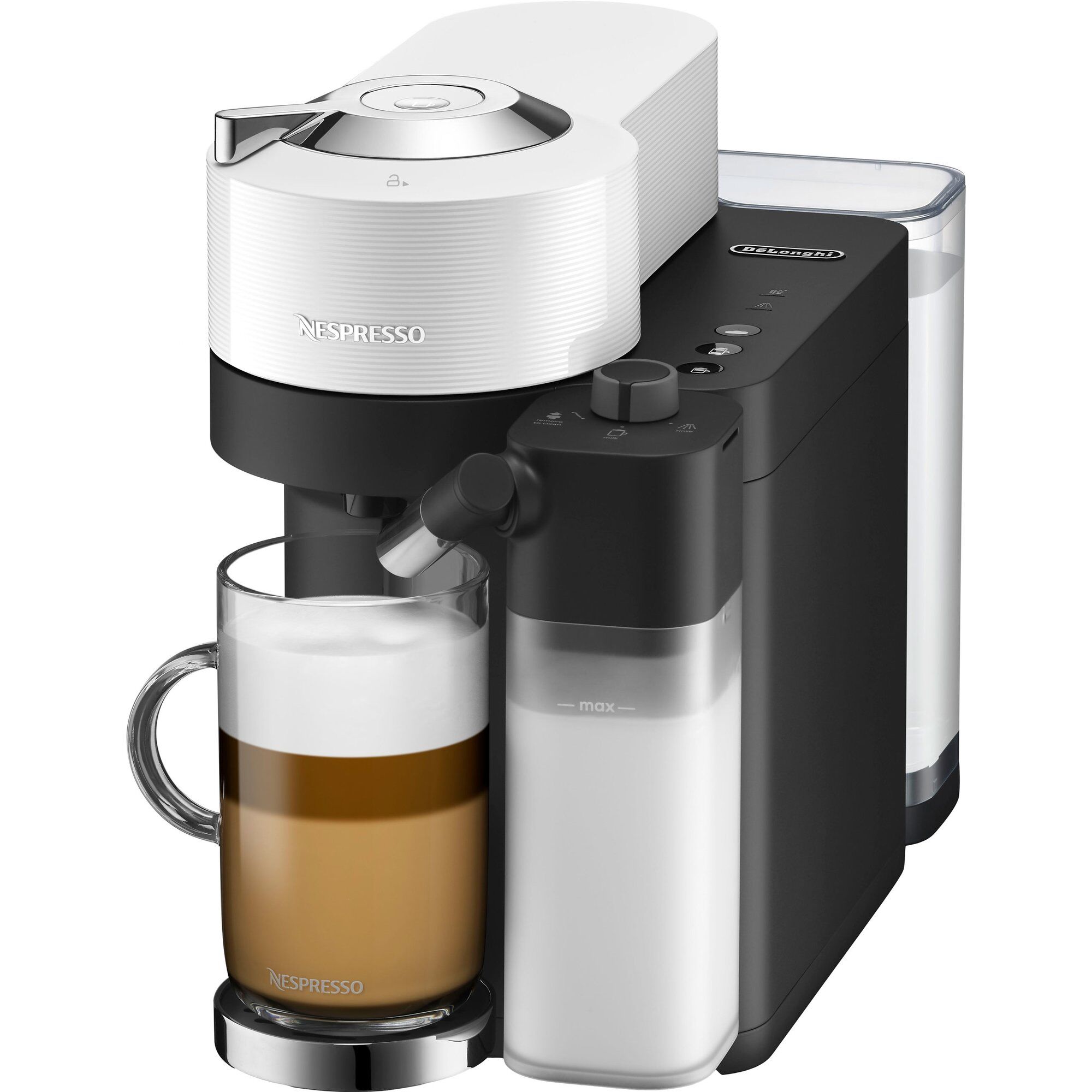 Nespresso Vertuo Lattissima Kapselmaskine Matt White Glossy