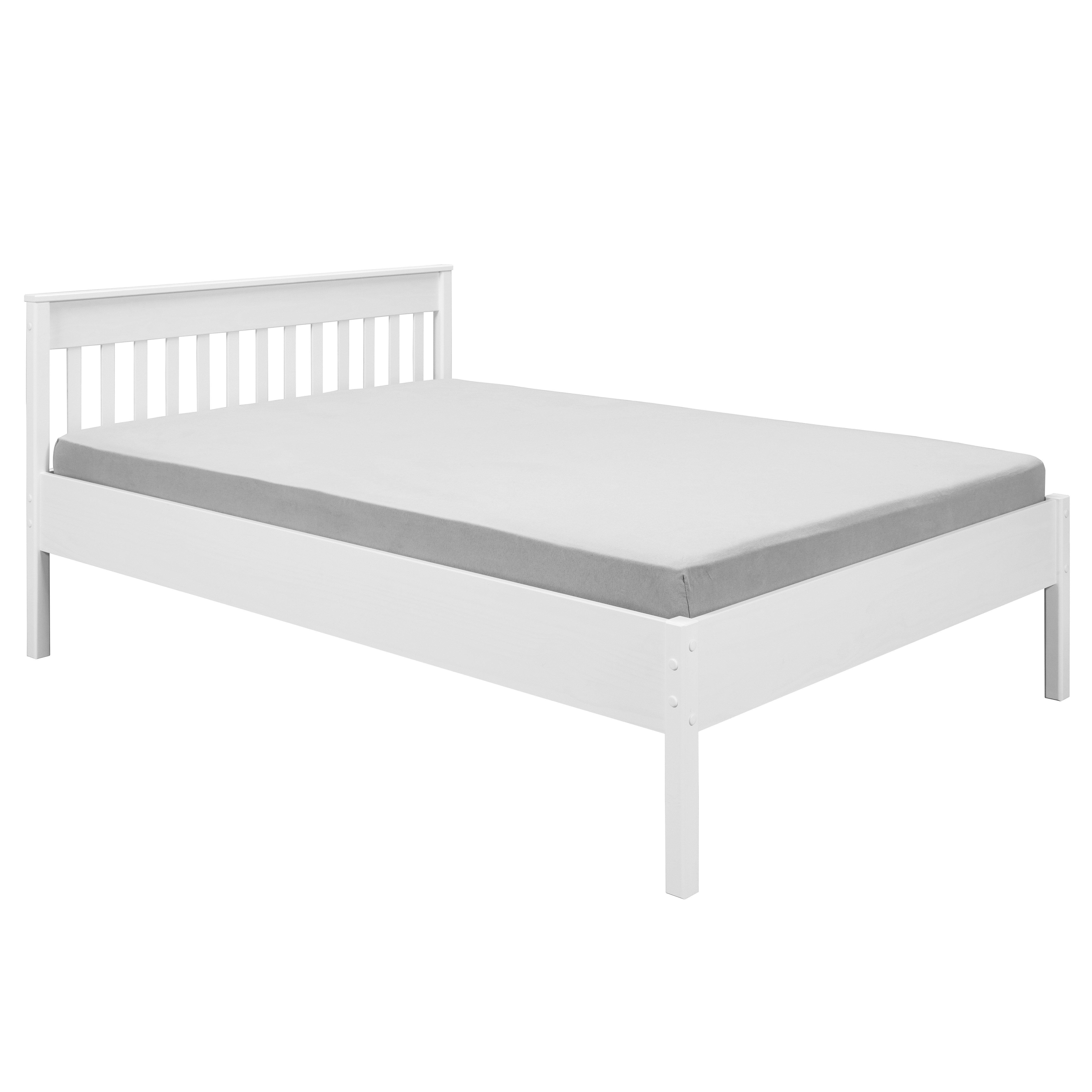Nordic Living Collection Chilly Home Sengeramme     Hovedgærde Og Lamelbund Hvid Fyrretræ  180x200
