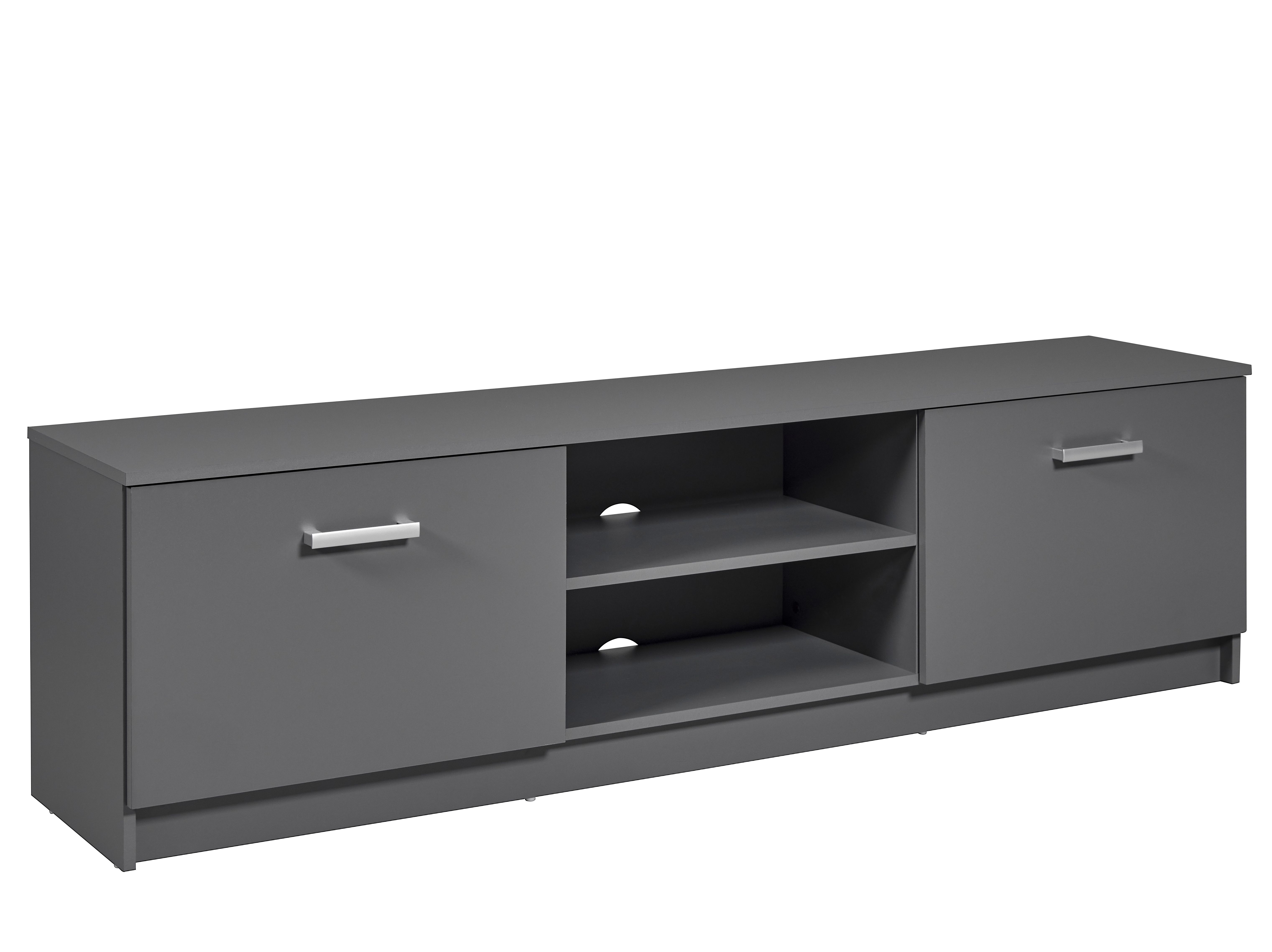 Nordic Living Collection Elenzio Tv-bord       Låger Og   Rum Grafitgrå Melamin  180x40