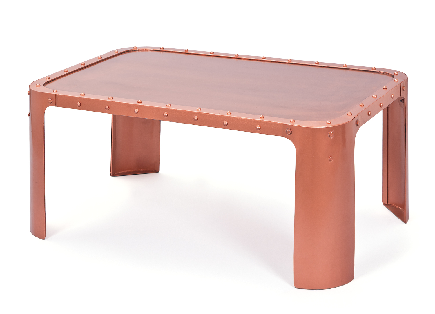 Nordic Living Collection Gormur Sofabord  Rektangulær Kobberfarvet Metal  110x70