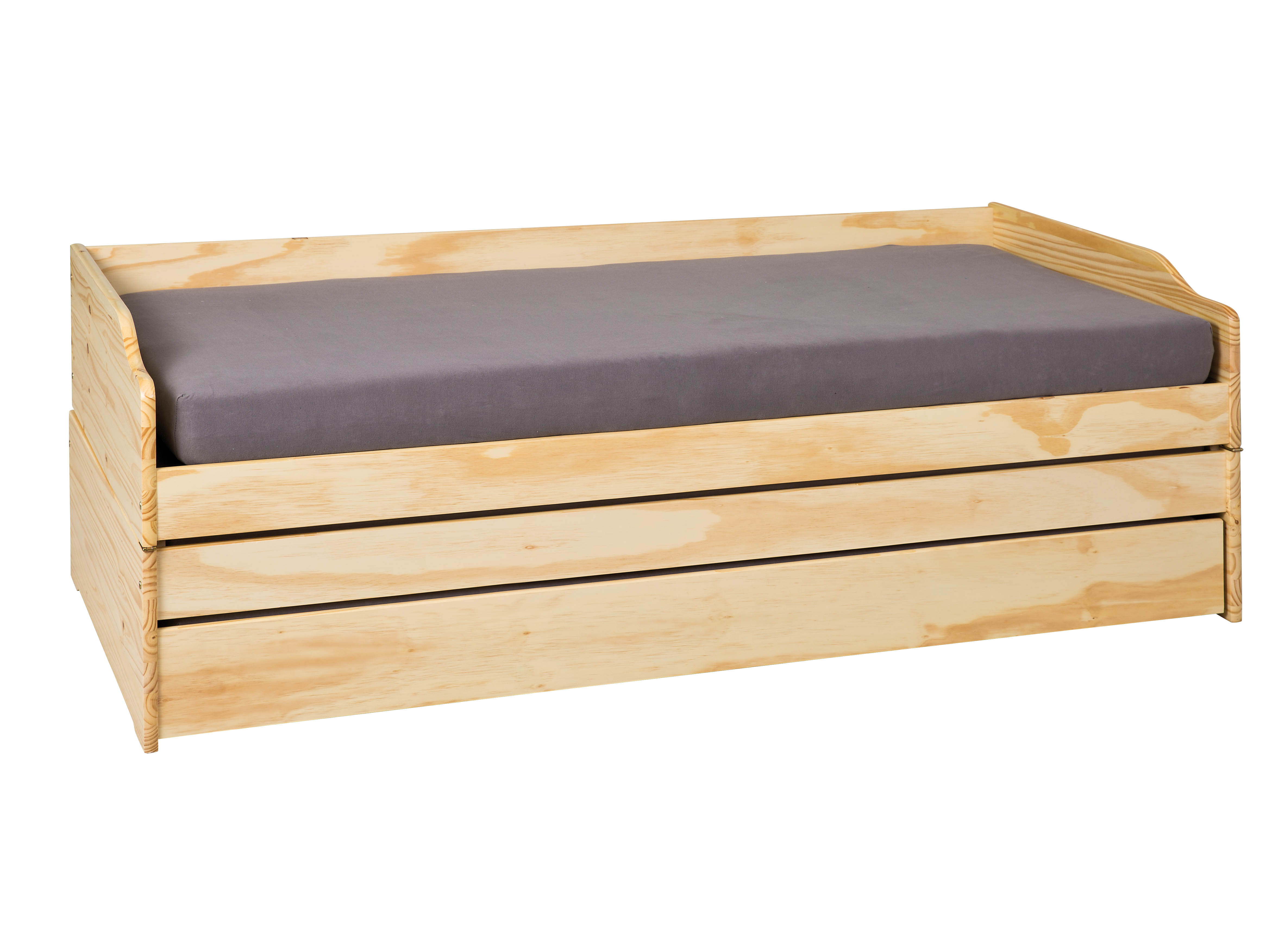 Nordic Living Collection Lotar  - -  Sengeramme     Lamelbund    Sovepladser     Madras Natur Fyrretræ  90x200