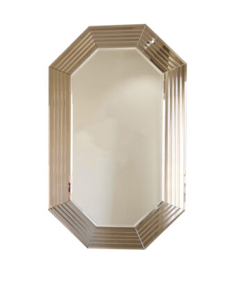 Nordvärk A312 Vægspejl  Ottekantet Spejlglas  Bronze Og Mdf  100x60