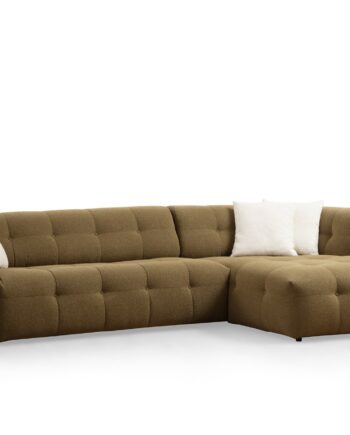 Nordvärk Cady   Pers  Højre Hjørnesofa Khaki Polyester