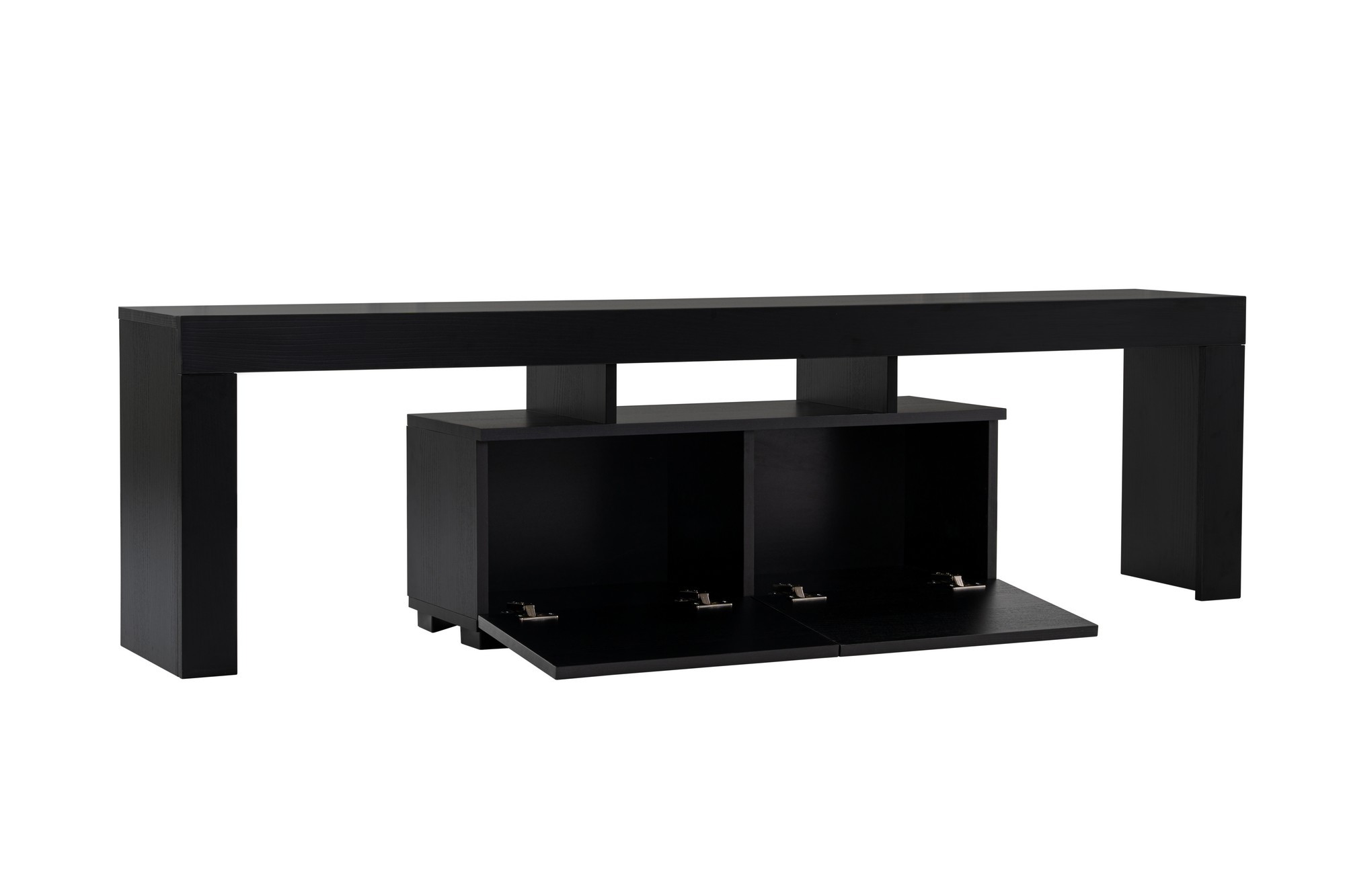 Nordvärk Enclave Tv-bord       Låger Og   åbne Rum Sort Træ Melamin  180x31