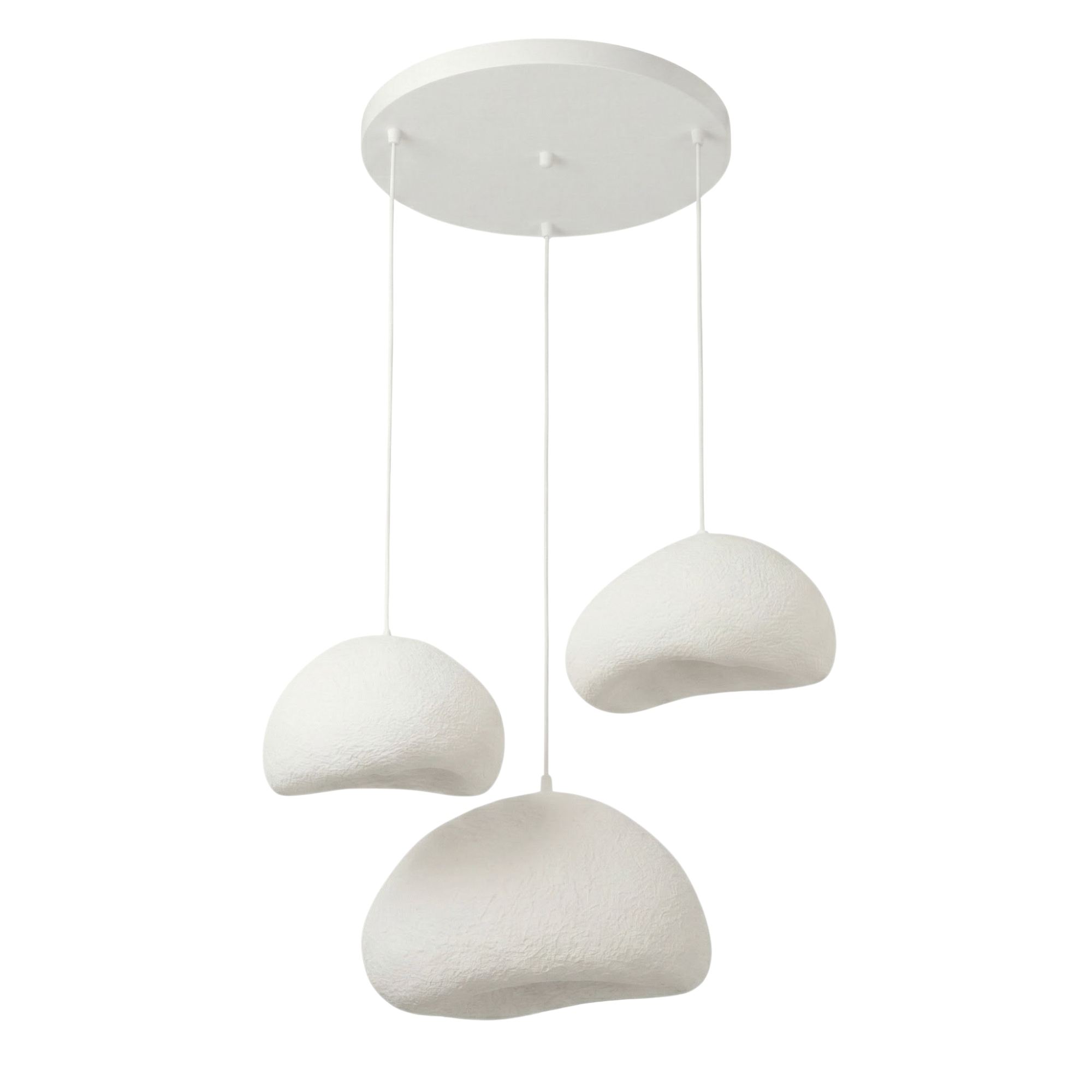 Nordvärk Loval-set- -nua Loftlampe Hvid Glasfiber Og Metal