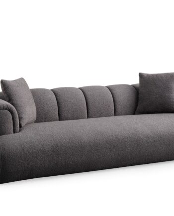Nordvärk Puffy   Plain   Pers  Sofa Antracitgrå Polyester