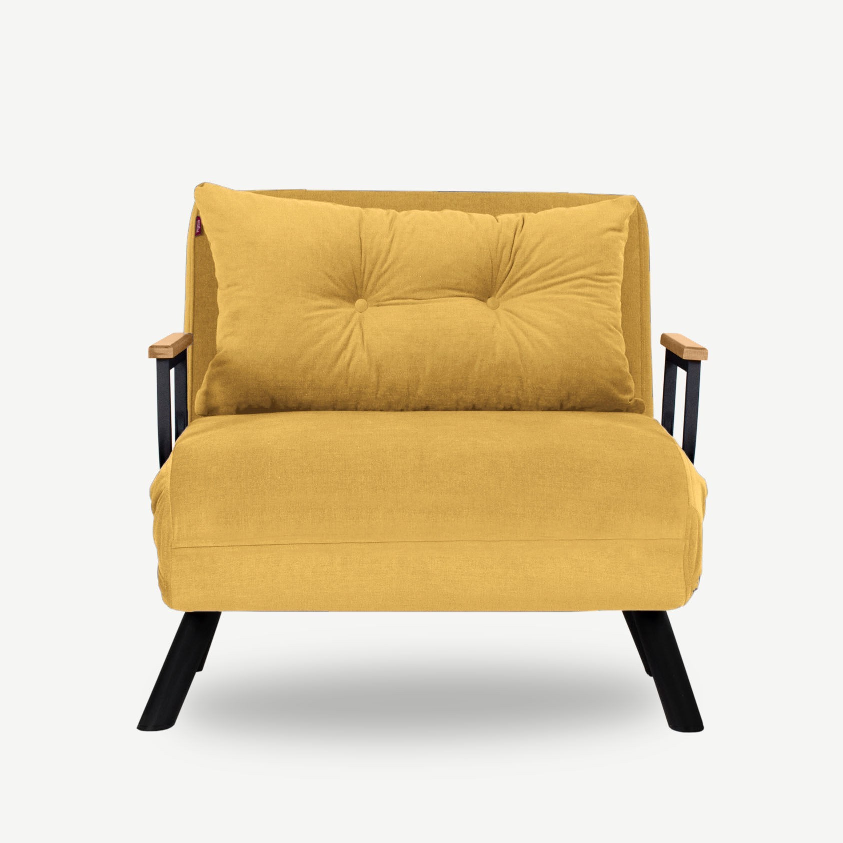 Nordvärk Sando Single Sovesofa Sennep Polyester Og Metal  175x60