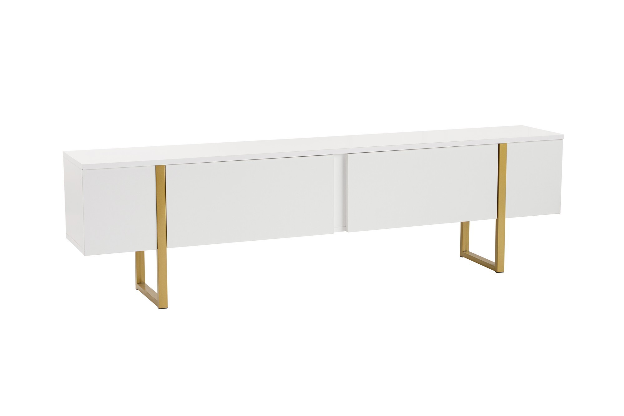 Nordvärk Serenity Tv-bord       Låger Hvid Melamin Og Guld  180x29