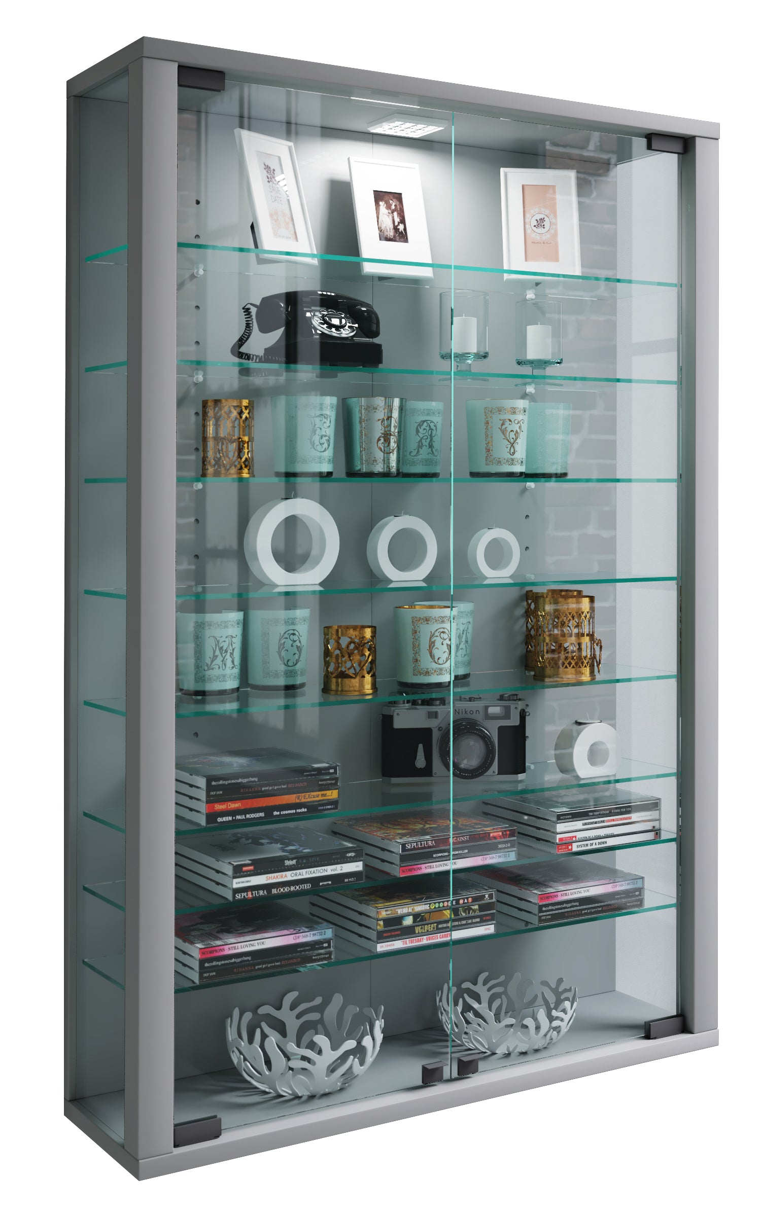 Overskab Quot Vitrosa Mini Quot Med Led