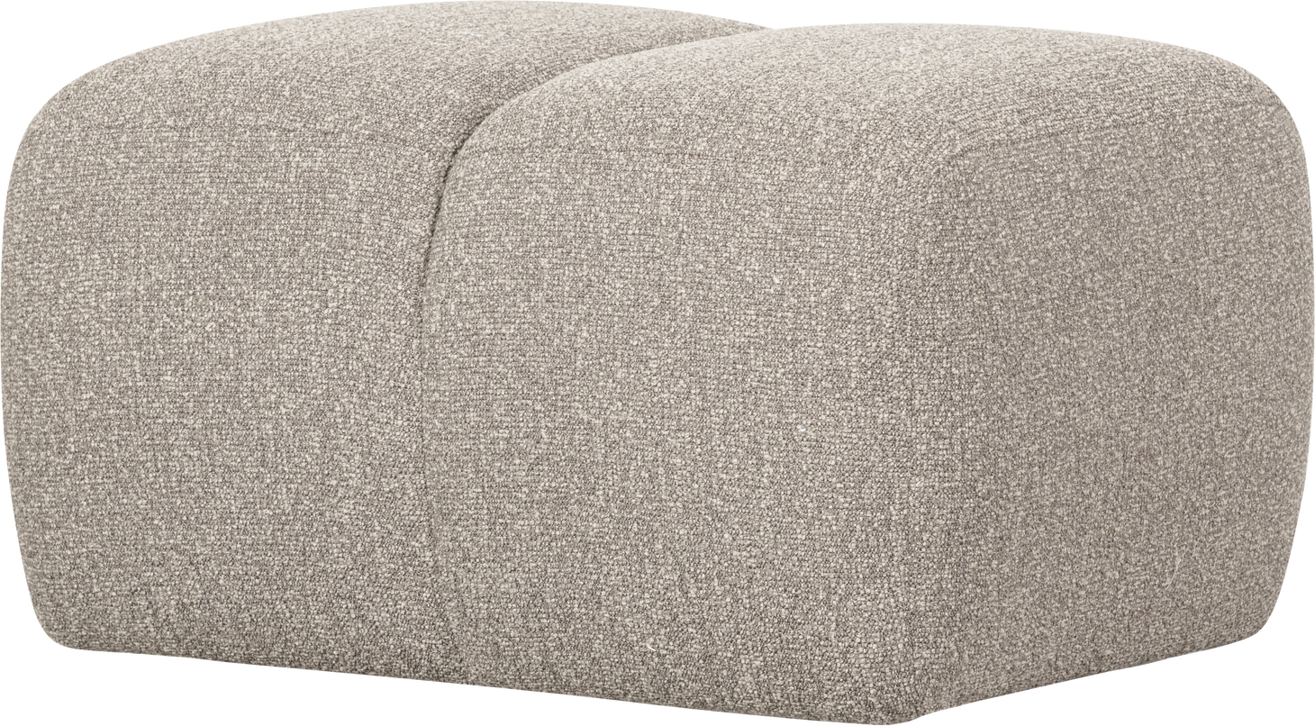 Puf Woood Mojo Beige Melange Bouclé Siddepuf Og Fodskammel Robust 100 Polyester Martindale 100 000 H45