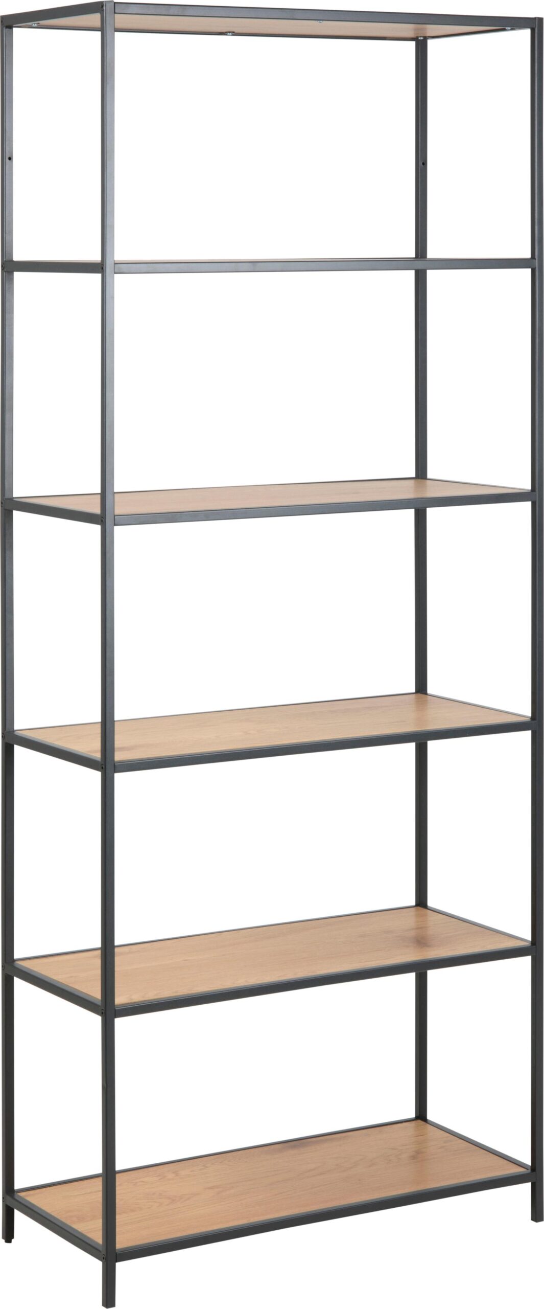 Reol Signature Alira Opbevaringsreol H185xb77xd35 Cm Mat Vild Eg Med Mat Sort Stålstel