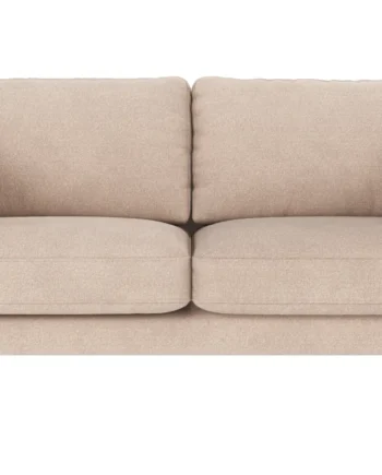 Rowico Corwin     Pers  Sofa Lys Beige Polyester Stof Og Sort Metal