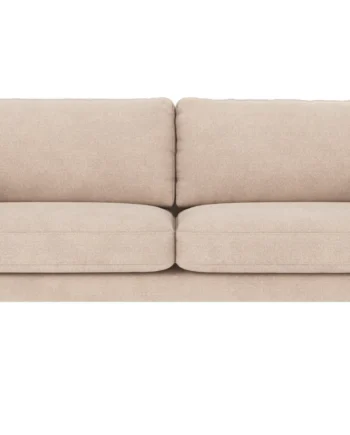 Rowico Corwin   Pers  Sofa Lys Beige Polyester Stof Og Sort Metal