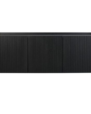 Rowico Lancaster Skænk       Låger Sort Træ Og Sort Metal  160x75