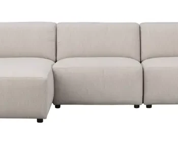 Rowico Willard   Pers  Modul Sofa     Venstre Chaiselong Lys Beige Stof