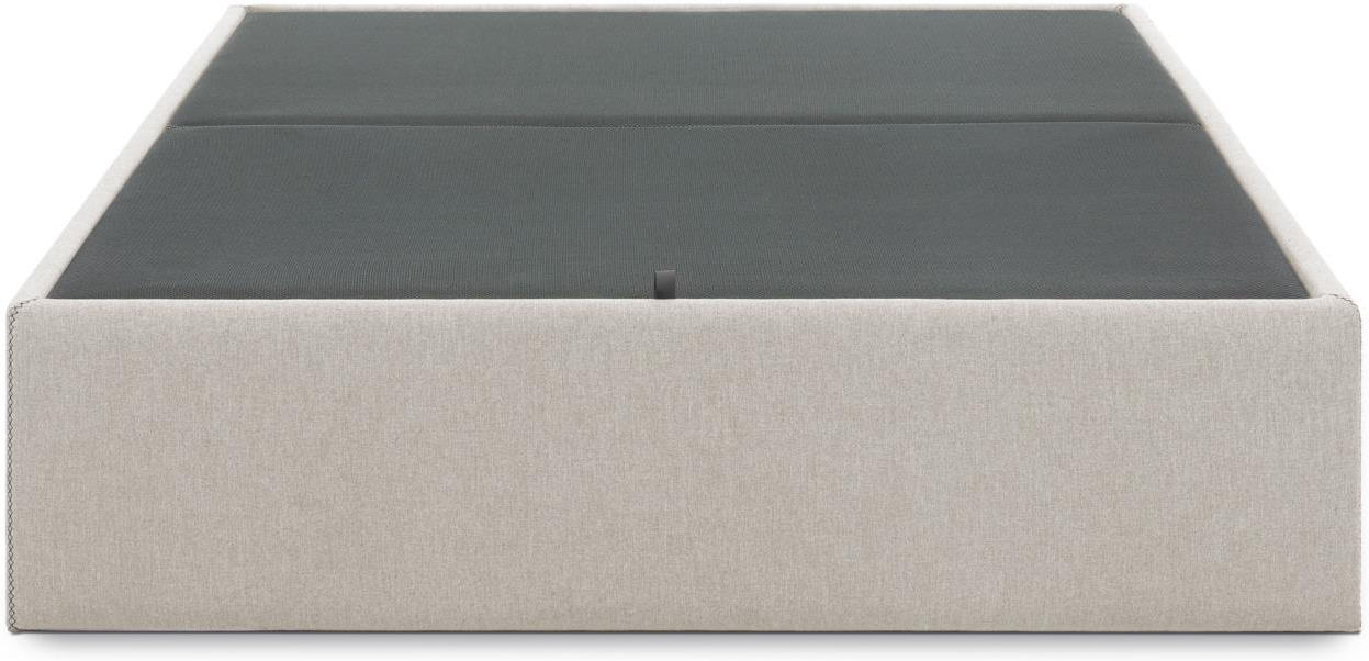 Sengebund Kave Home Matters Med Opbevaring  Beige Sort  160x200 Cm