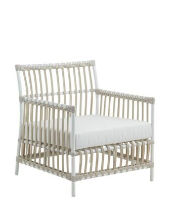 Sika Design Caroline Lænestol Exterior Dove White Inkl  Sædehynde   B450 White Quick Dry B450-white : Erling Christensen Møbler
