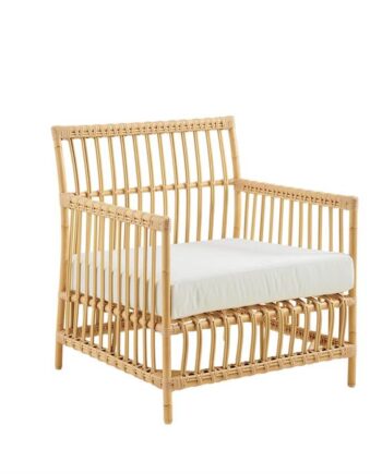 Sika Design Caroline Lænestol Exterior Natural Inkl  Sædehynde   B450 White Quick Dry B450-white : Erling Christensen Møbler