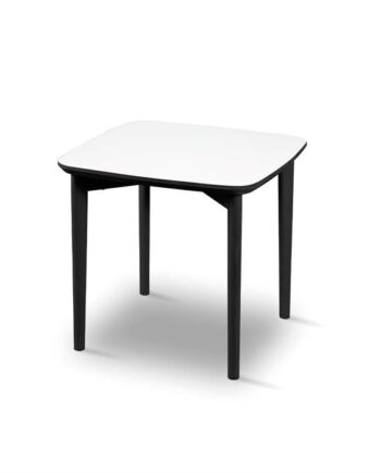 Skovby Sm240   Sm264 Sofabord 54   54 Cm Bordplade   Hvid Laminat Med Sort Kant  : Erling Christensen Møbler