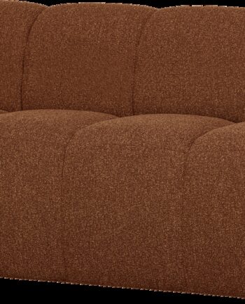 Sofabænk Spisebænk Woood Mojo 164 Cm Rustbrun Melange  Fast Boucléstruktur  100  Polyester  Slidstærk