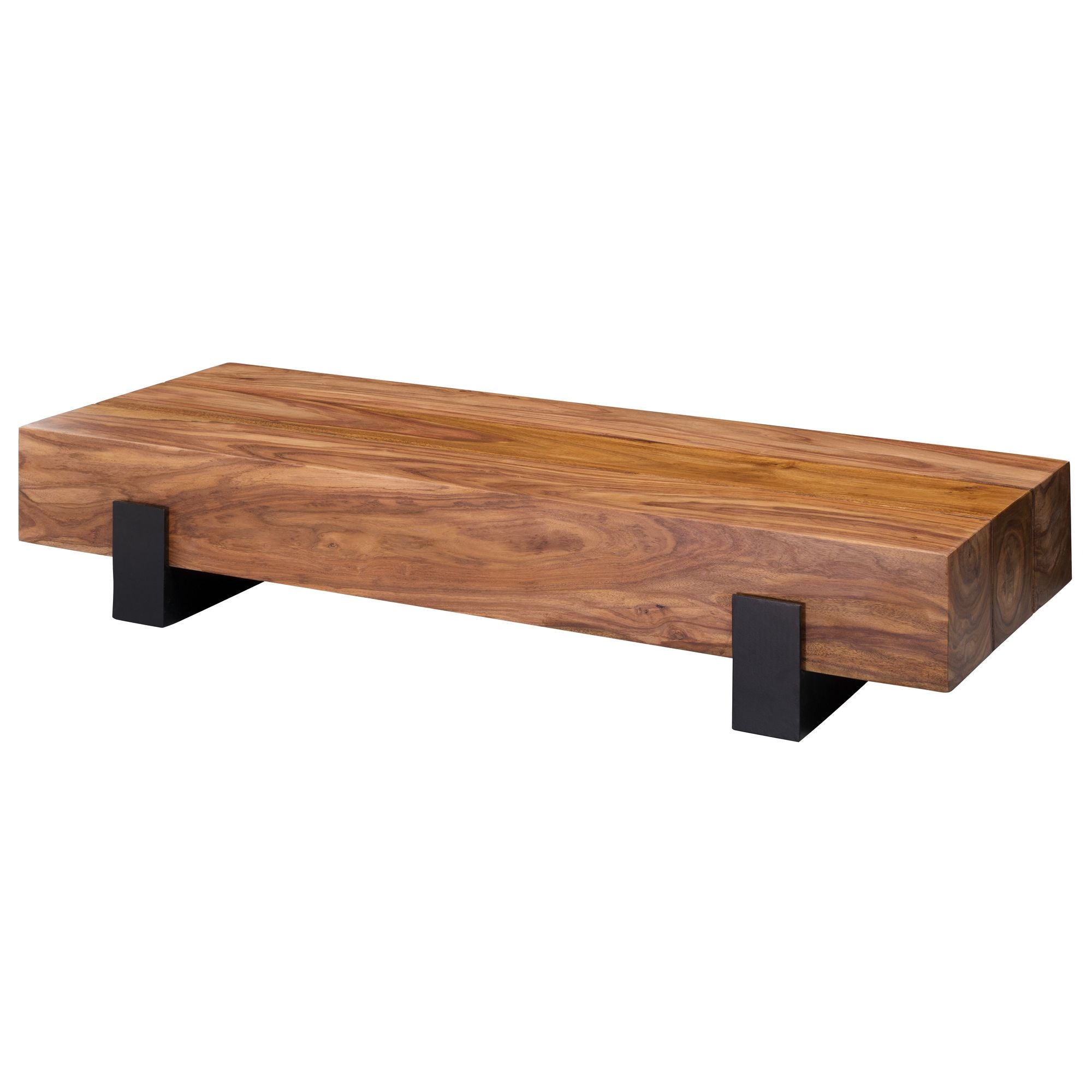 Sofabord   Massivt Træ Metal  115x22x44 Cm