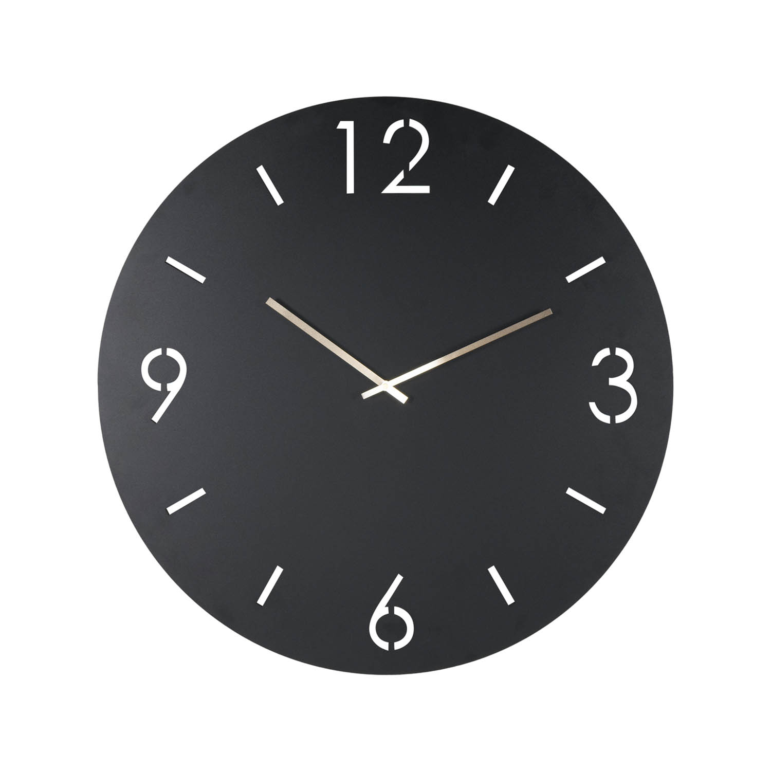 Spinder Design Time Vægur Rund Sort Stål ø60