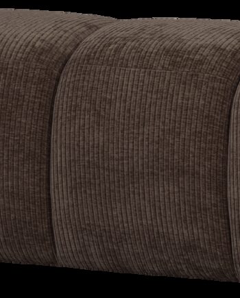 Spisebænk Entrébænk Woood Mojo 164 Cm  Brun Ribstof 100  Polyester Uden Ryglæn
