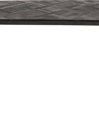 Spisebænk Studio White Webster   Askegrå Stål Med Håndlavet Teaktræsæde 118x37x45 Cm