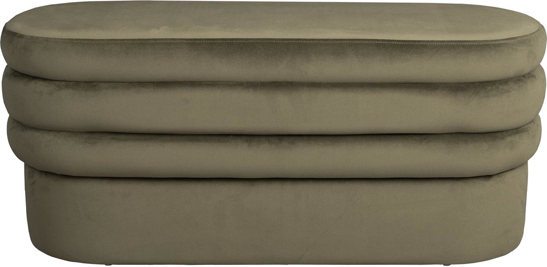 Spisestuebænk Dutchbone Aditi Gråbrun Stofbænk Med Pu-skum 93ã 35ã 44   Cm