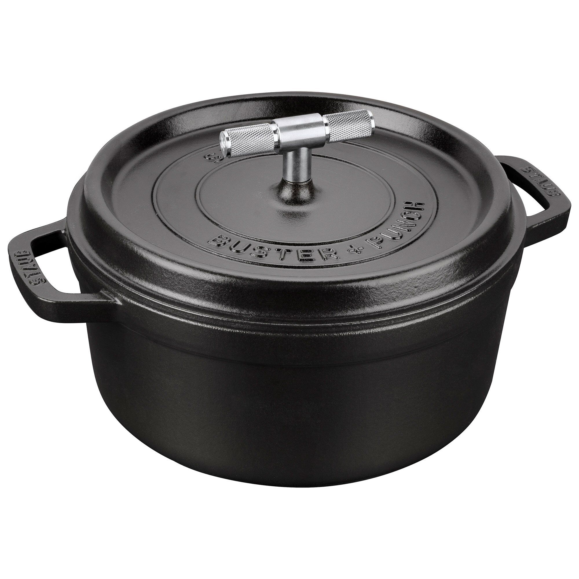 Staub Buster Punch Rund Gryde 24 Cm Stålknop