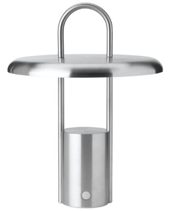 Stelton Pier Transportabel Led-lampe 25 Cm  Børstet Stål