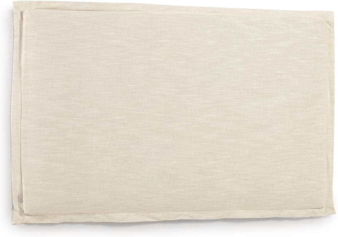 Stofpolstret Sengegavl Kave Home Tanit H106   B186 Cm Hvid