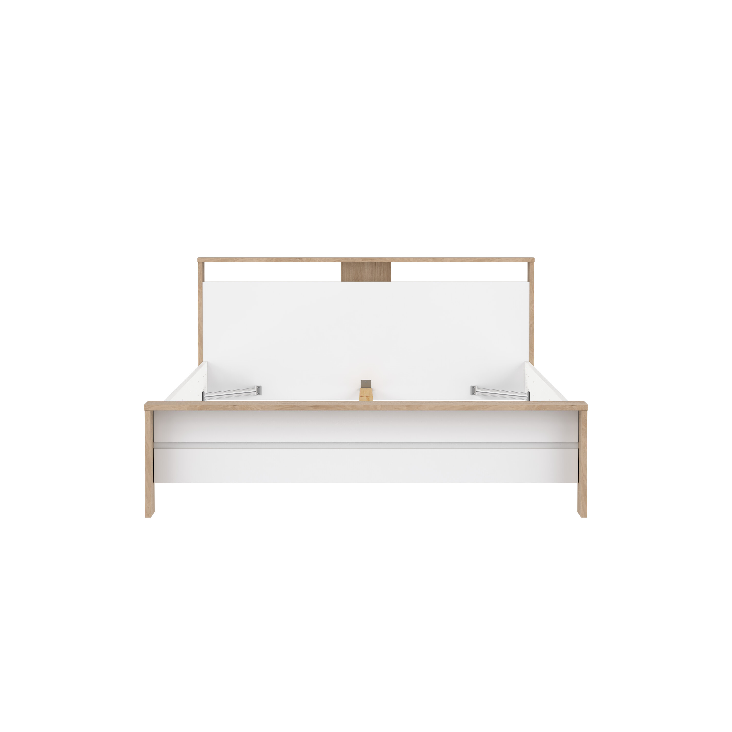Tvilum Next Sengeramme     Sengegavl Jackson Hickory Og Hvid Højglans Træ  160x200