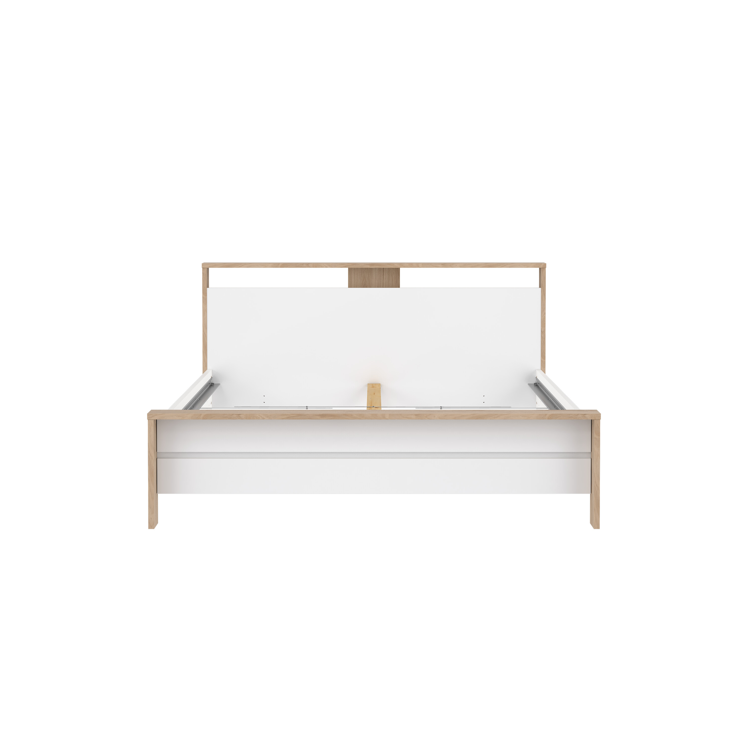 Tvilum Next Sengeramme     Sengegavl Jackson Hickory Og Hvid Højglans Træ  160x200