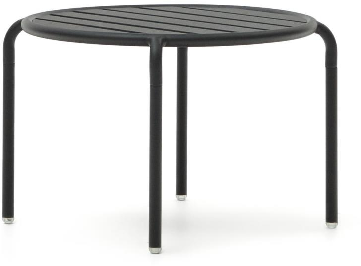 Udendørs Aluminiums Sidebord Kave Home Joncols Grå 42   68   68 Cm