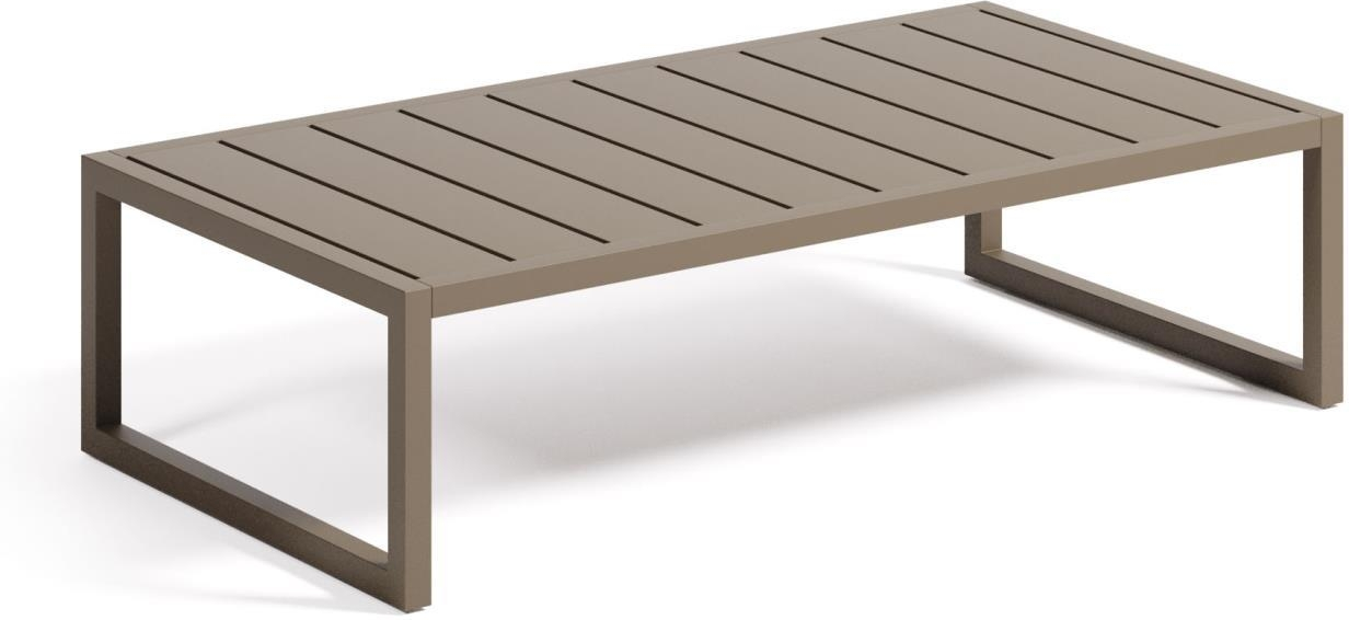 Udendørs Sofabord Kave Home Comova Aluminium Grøn 114   60   30 Cm