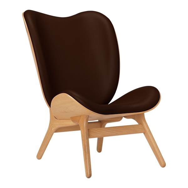 Umage   Conversation Piece Høj Oak Brun Læder  : Erling Christensen Møbler
