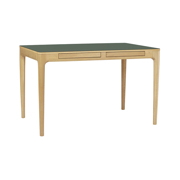 Umage Heart Apos   Apos Soul Skrivebord Eg Med Moss Green Laminat  : Erling Christensen Møbler