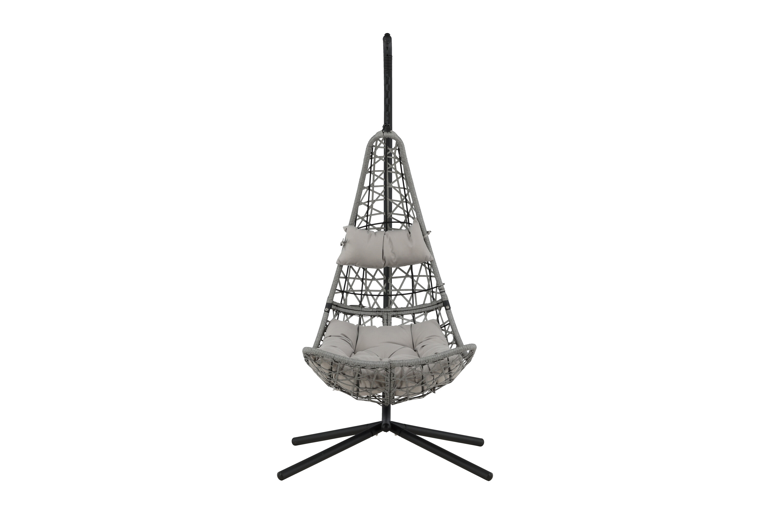 Venture Design Edinburgh Hængestol     Hynde Grå Polyester Og Polyrattan  Sort Aluminium