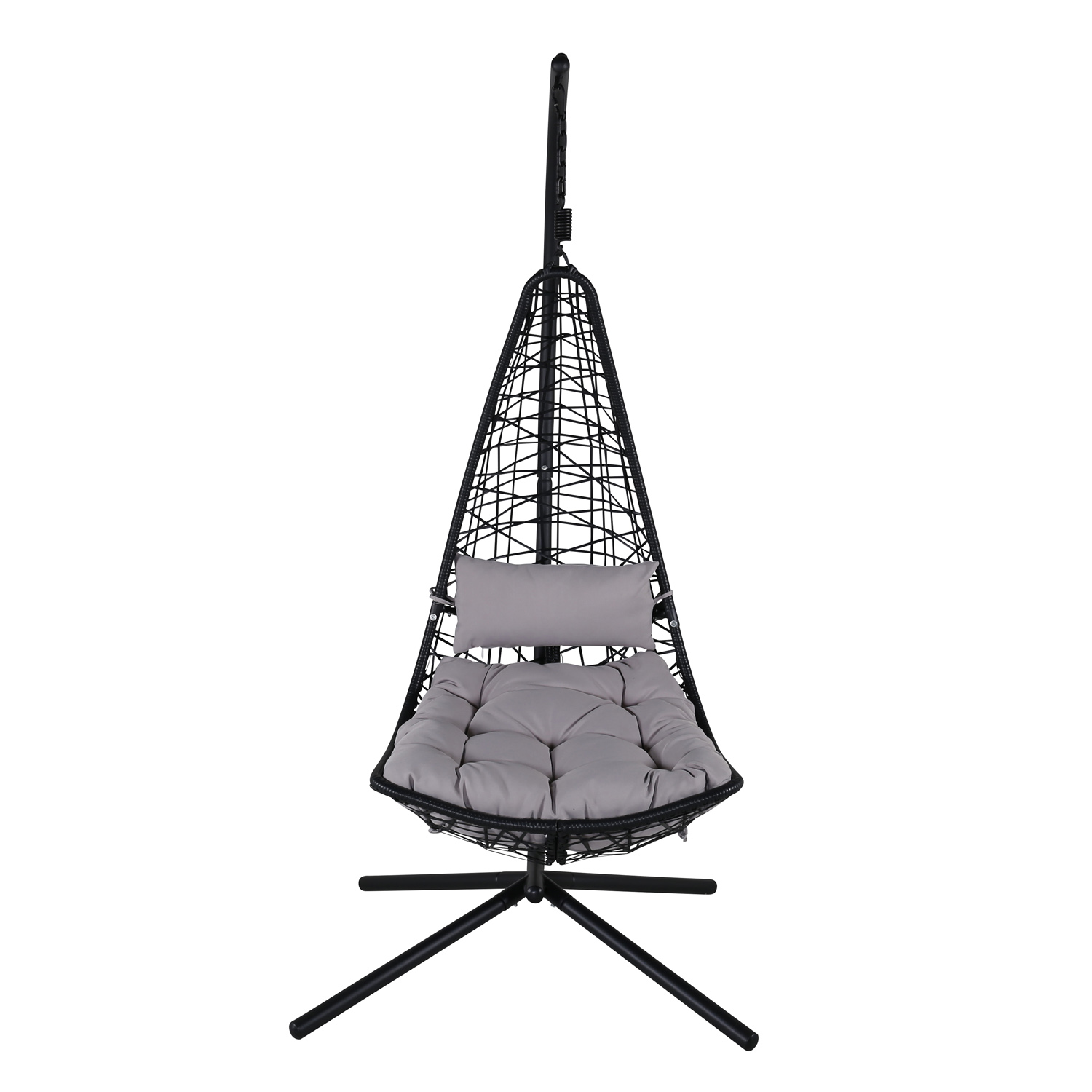 Venture Design Edinburgh Hængestol     Hynde Grå Polyester  Sort Polyrattan Og Aluminium