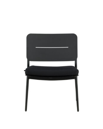 Venture Design Lina Loungestol     Hynde Sort Polyester Og Stål