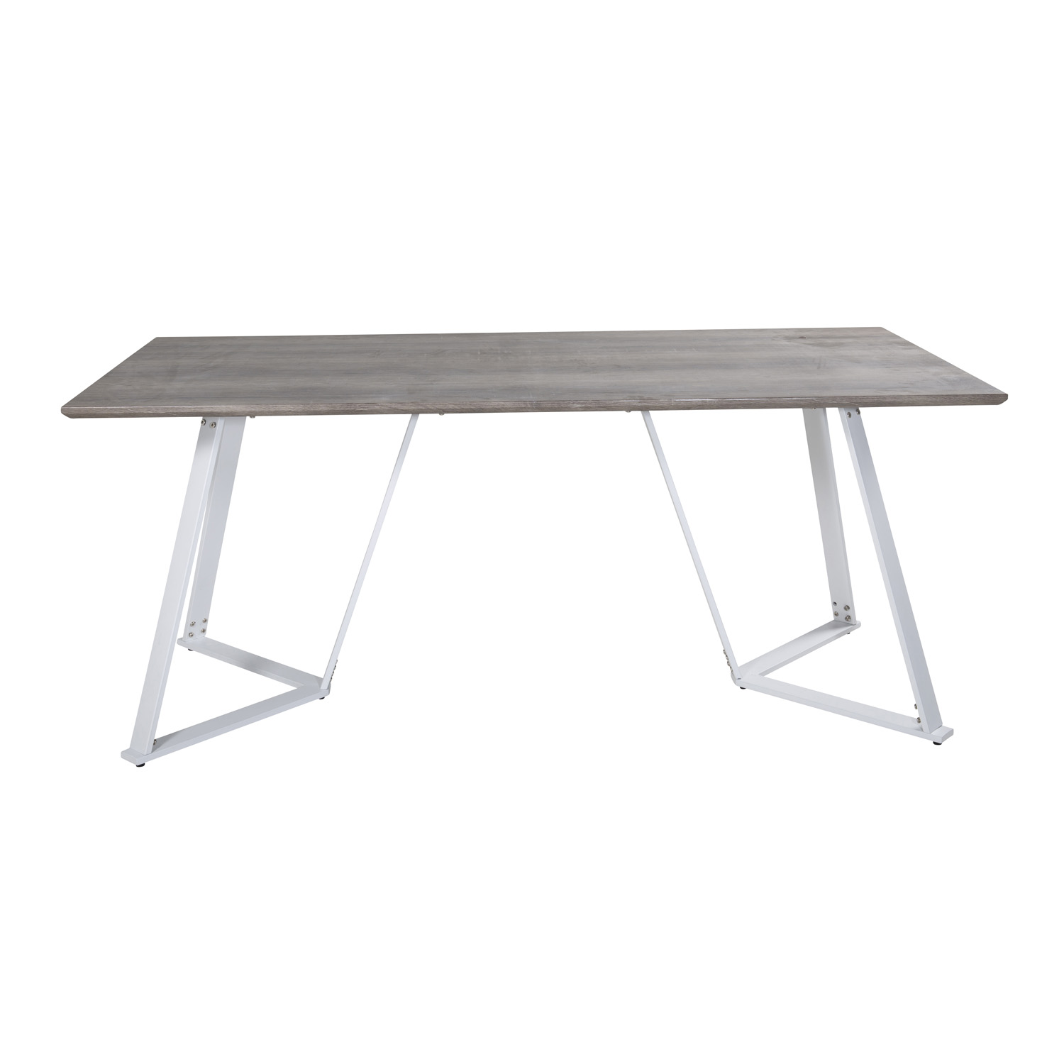 Venture Design Marina Spisebord Grå Mdf Og Hvid Metal 180x90