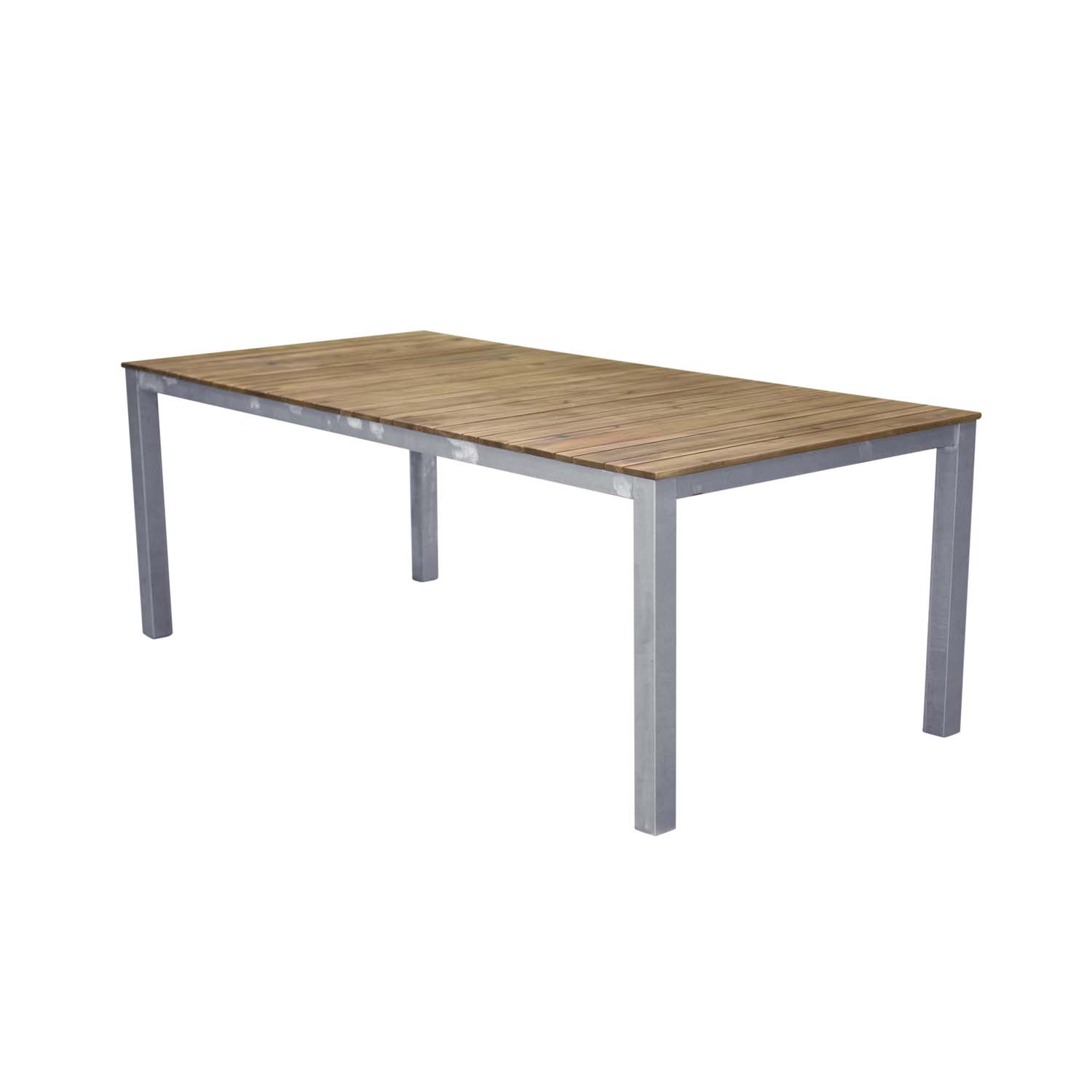Venture Design Rektangulær Zenia Havebord Natur Akacietræ Og Zink Stål  200x100
