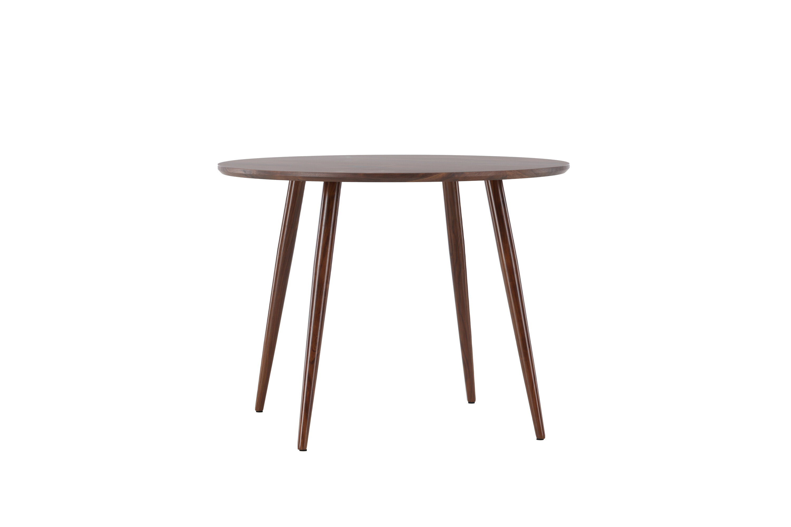 Venture Design Sanford Spisebord  Rund Mørkebrun Mdf Og Stål  ø100