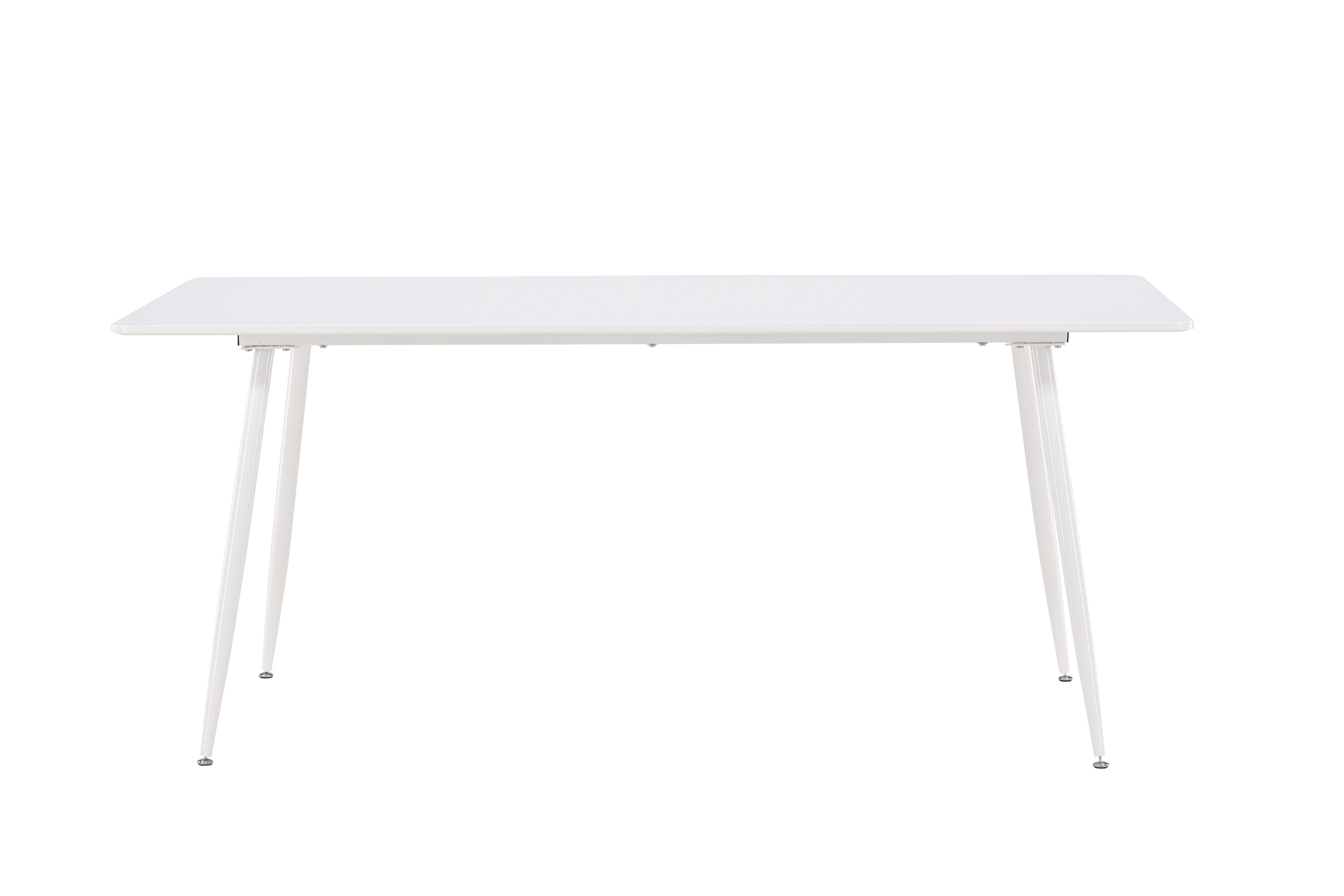 Venture Design Silar Spisebord  Rektangulær Hvid Mdf Og Stål  90x180